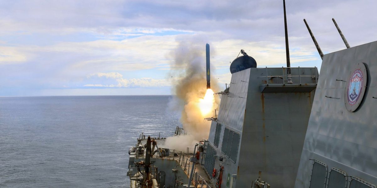 Navy tests Hormuz blockade as expert says U.S. military prepares for round 2 against Iran